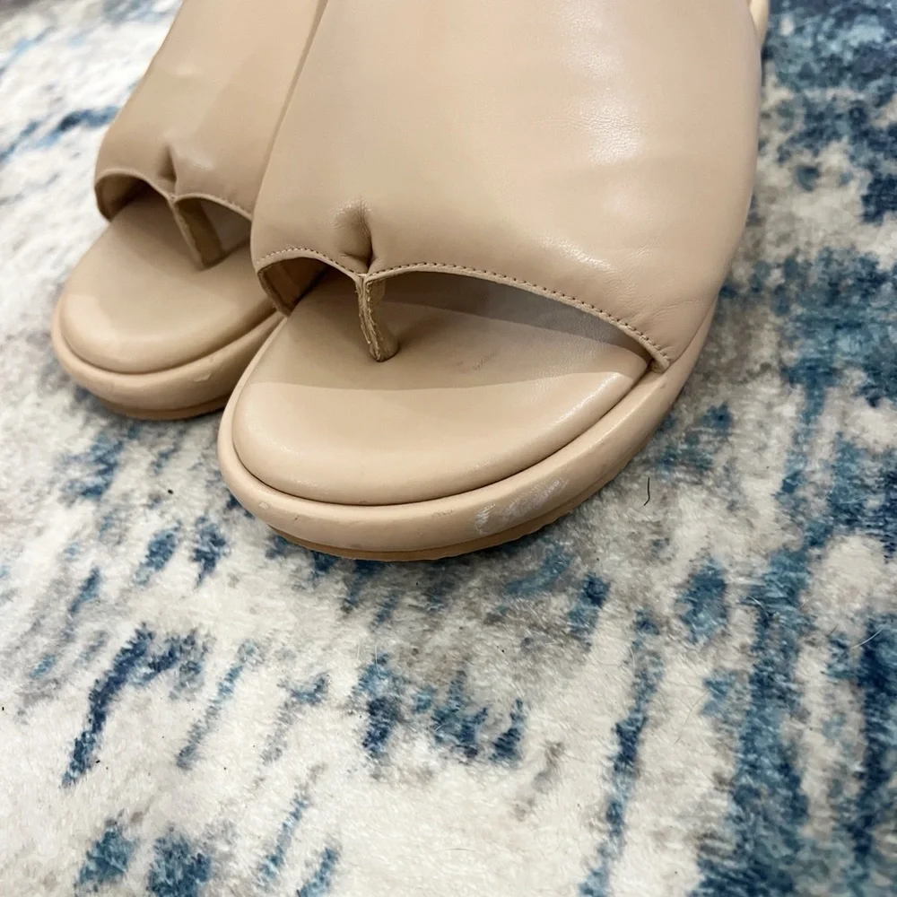 Kelsi Dagger Puffy Traveler Slide Sandal Tan 7